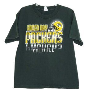 Alstyle Green Bay Packers Youth Large Graphic Crew Neck Tee T Shirt Short Sleeve